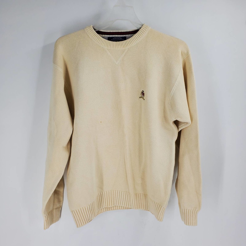 Tommy Hilfiger Cream Crewneck Sweater